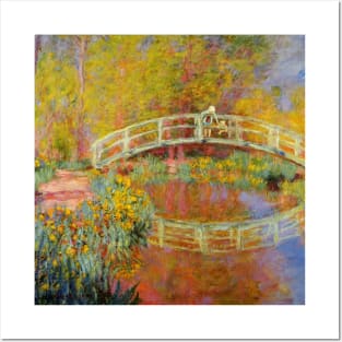 Christopher Robin & Winnie-The-Pooh on Monet’s bridge Posters and Art